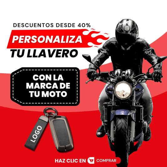 LLAVERO PERSONALIZADO CON LA MARCA DE TU MOTO